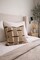Boho Textured Pillow Cover 18x18, Cream and Black Woven Throw Pillow, Neutral Modern Farmhouse Decor